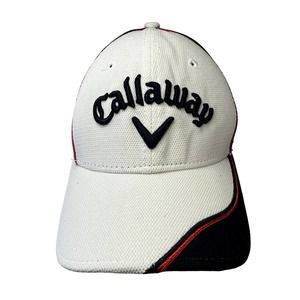 New Era Odyssey Callaway Golf Cap Hat White Blue Red Mesh Adjustable